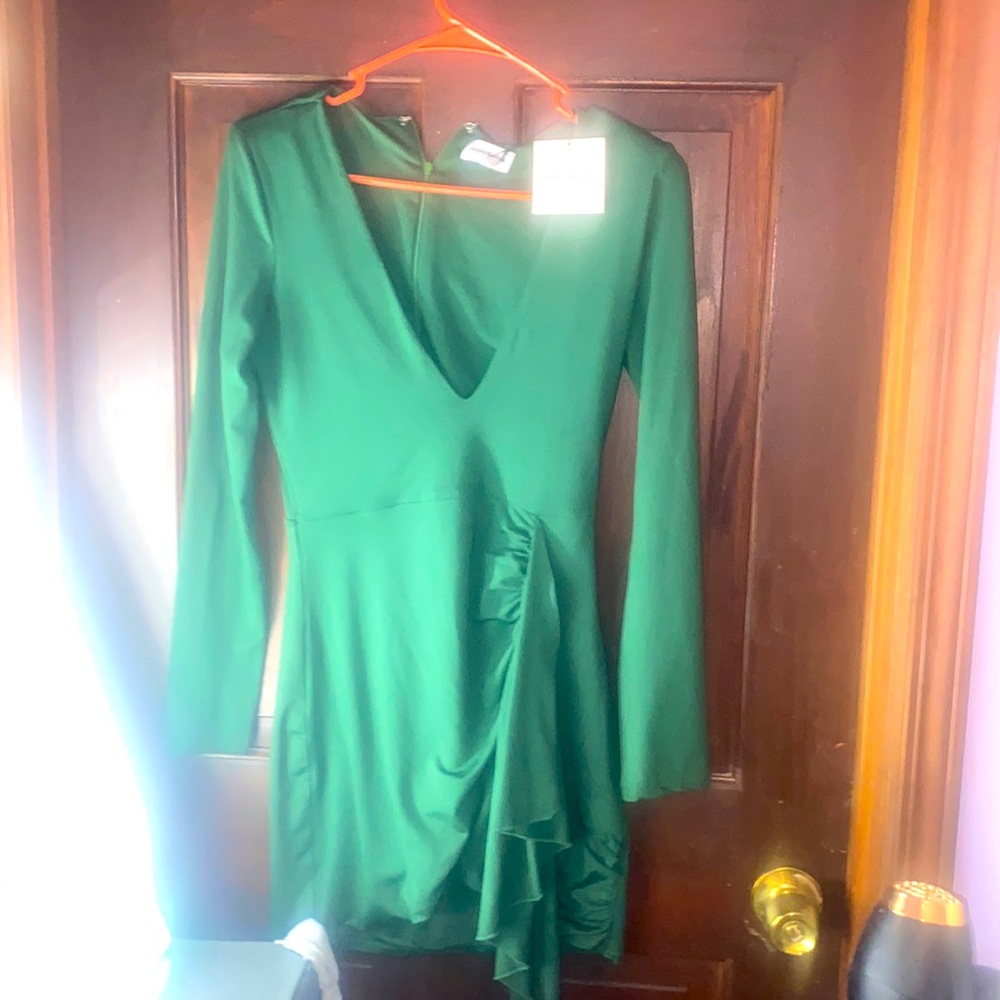 Small emerald green dress superdown